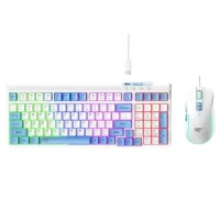 Havit KB891CM Wired Rainbow Backlit Gaming Keyboard Mouse Combo